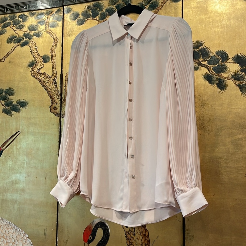 Tahari rose pink Ladies Top Size M